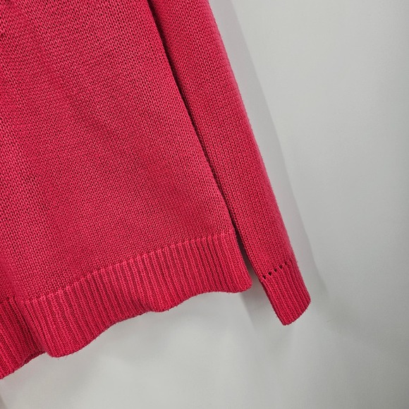 Lilly Pulitzer Sweater Pink Cable Knit Crewneck Long Sleeve Pullover Size XS - Picture 4 of 9